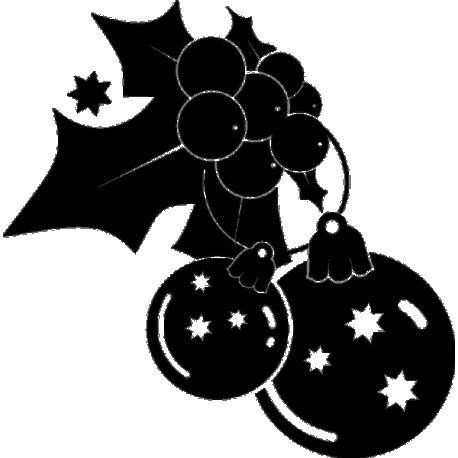 Новогодние украшения силуэт