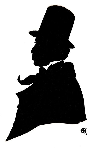 Пушкин профиль силуэт