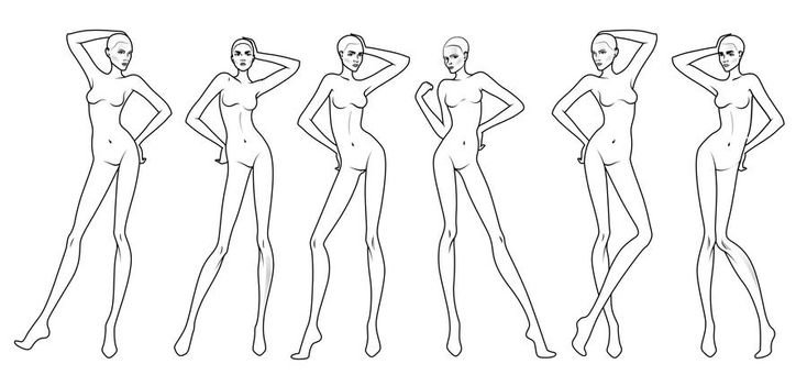 Модель для рисования одежды