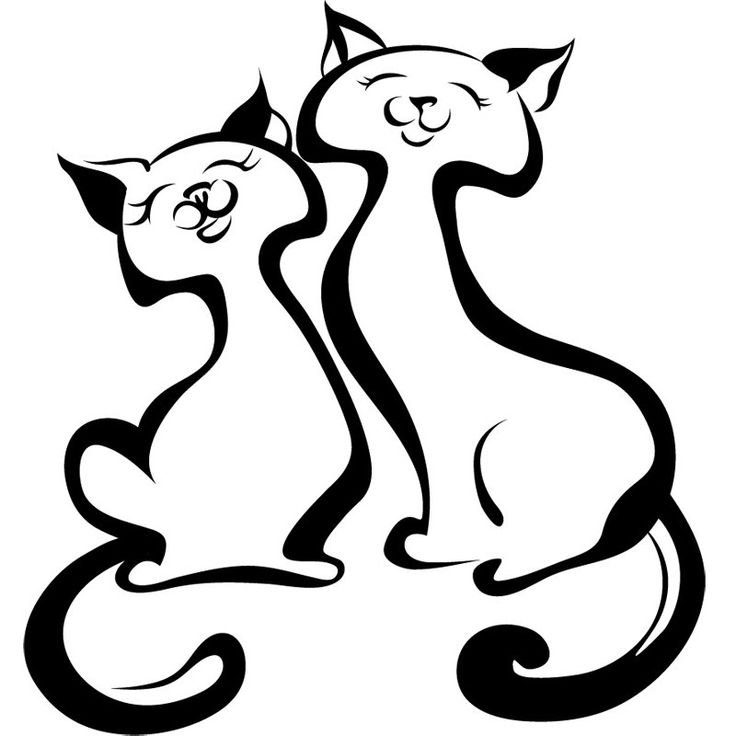 Силуэт кошки