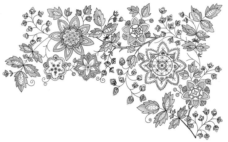 Орнамент цветы