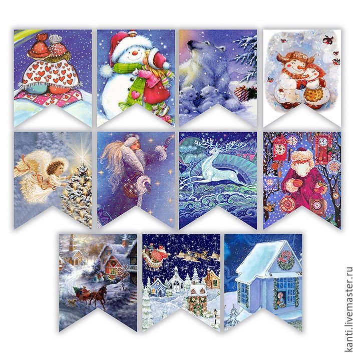 Новогодние флажки