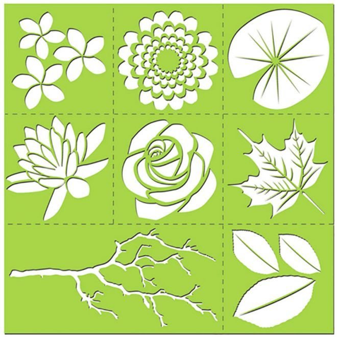 Вырезание цветов из бумаги