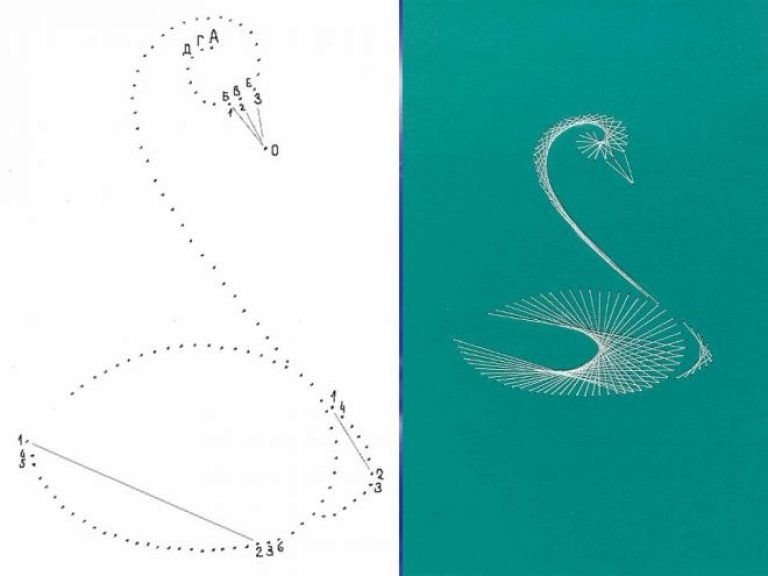 Техника изонити вышивка нитками по картону схемы