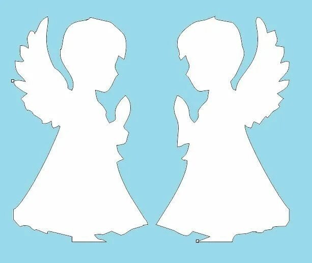 Ангелочки для вырезания
