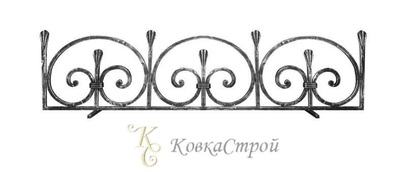 Кованое ограждение для камина