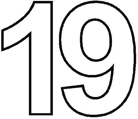 Макеты цифр для вырезания