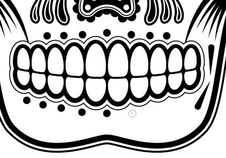 Трафарет на челюсть для стрижки