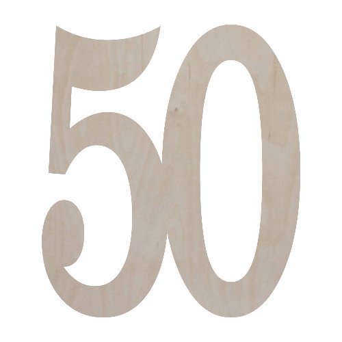 Цифра 50 черная