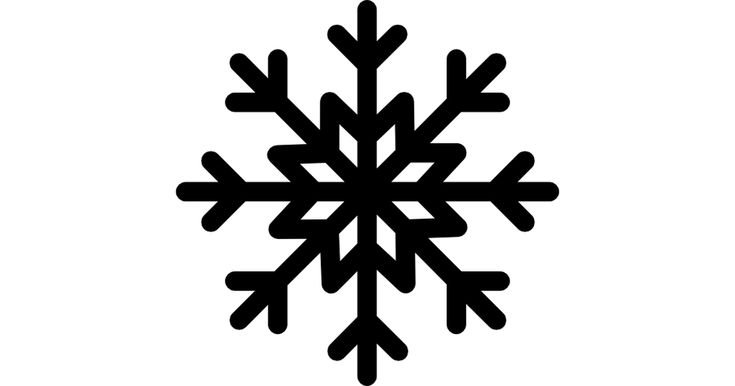 Снежинка силуэт