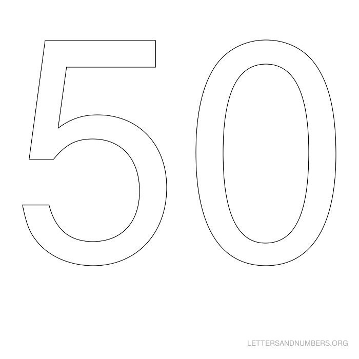 50 Лет трафарет