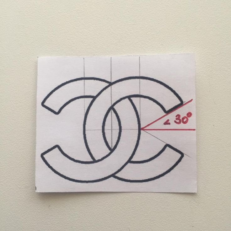 Шанель трафарет для броши