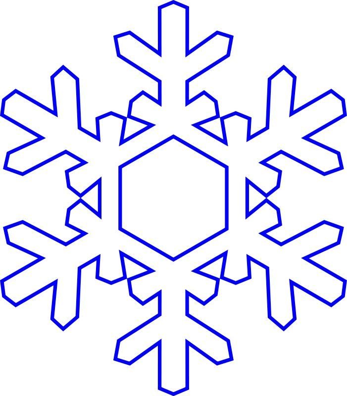 Трафарет «снежинки»
