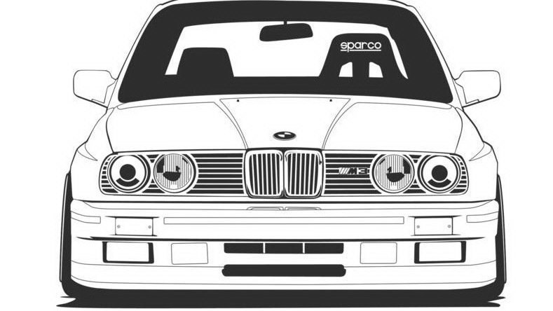 BMW e30 вектор