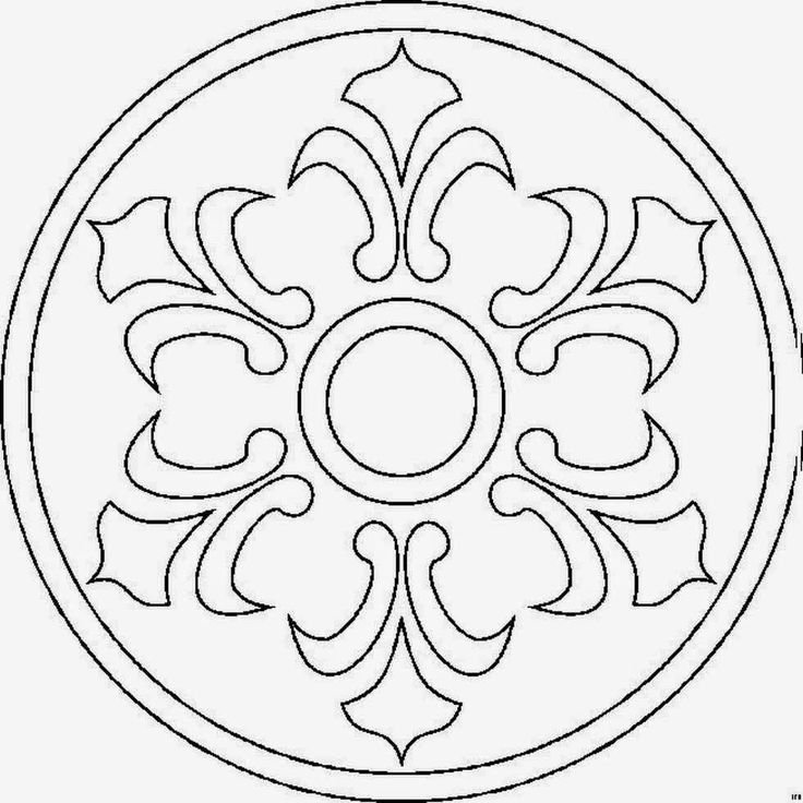 Орнамент в круге для детей