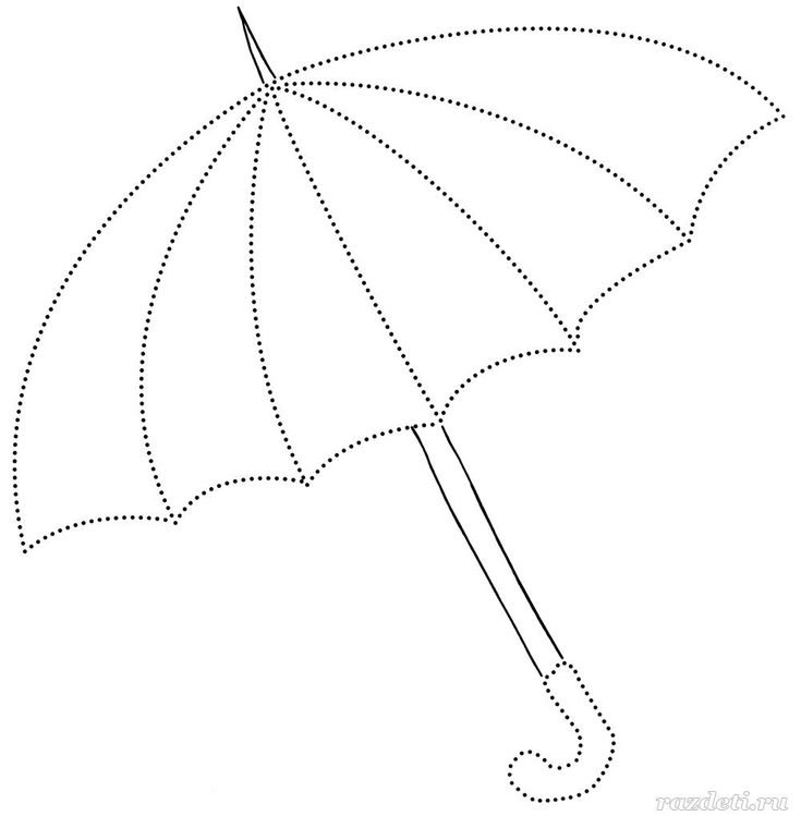 Зонт раскраска для детей