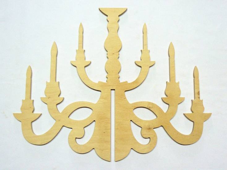 Канделябр из картона