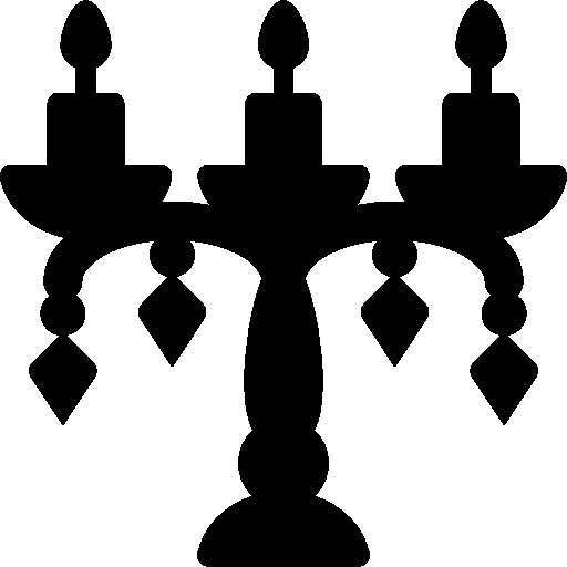 Канделябр трафарет