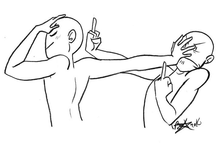 Прикольные позы для рисования