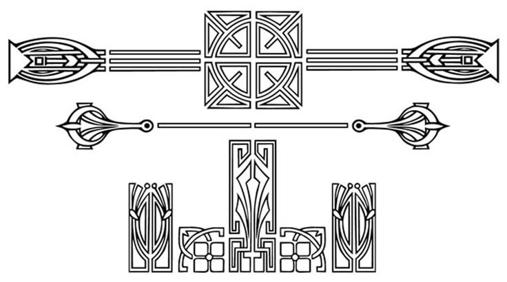 Орнаменты в стиле ар-деко