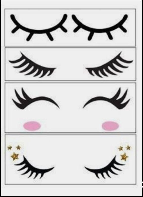 Ресницы для вырезания