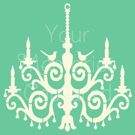 Канделябр трафарет