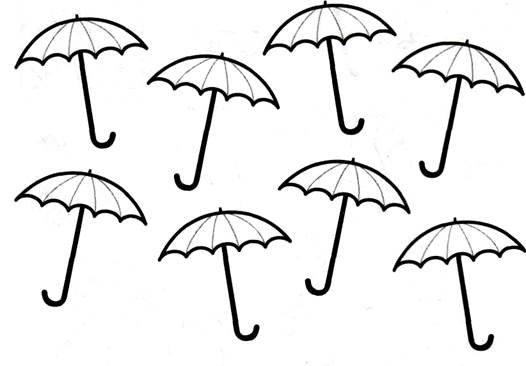 Раскраска зонтик