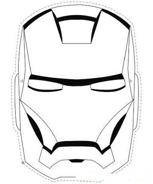 Бумажная маска железного человека
