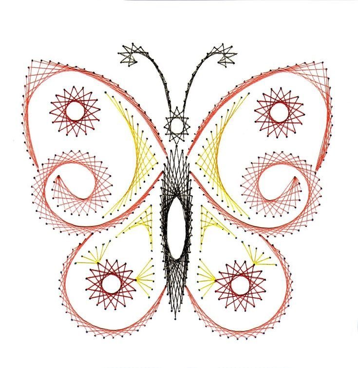 Схемы вышивки изонитью с цифрами для детей