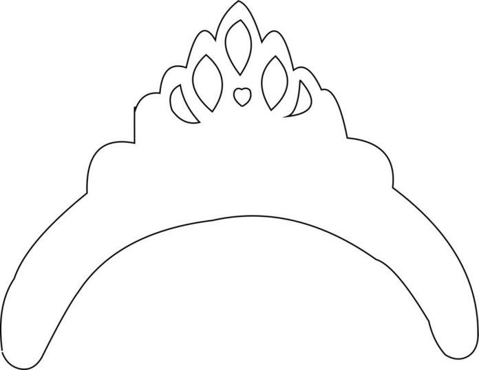 Корона трафарет