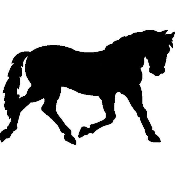 Силуэт лошади