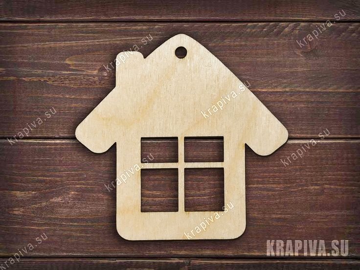 Домики из дерева на елку