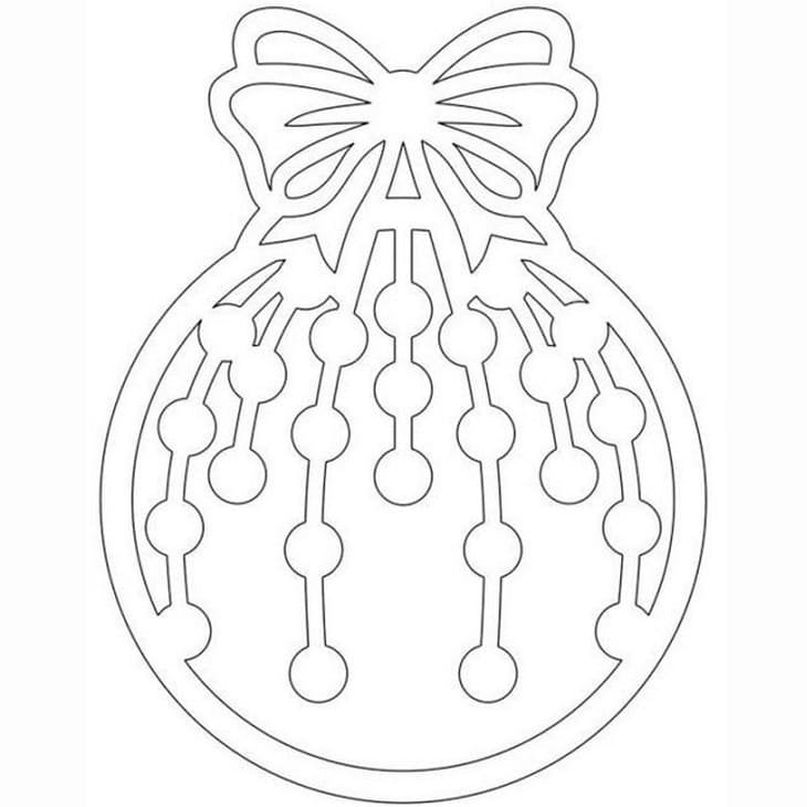 Новогодние шары трафареты на окна