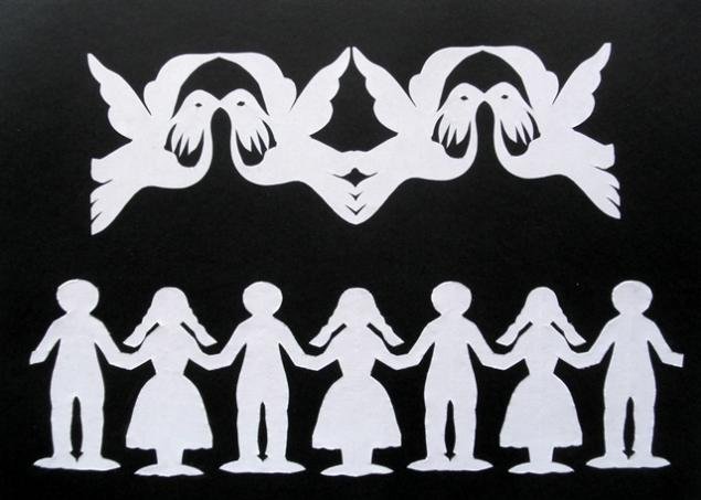 Симметричная вытинанка