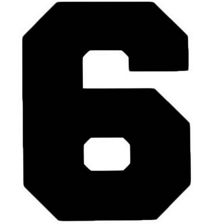 Цифра 6 квадратная