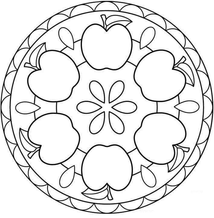 Мандала орнамент в круге