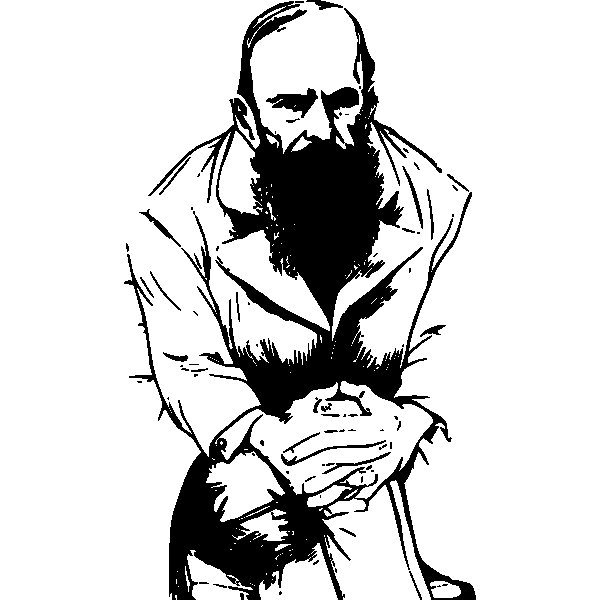 Достоевский портрет вектор