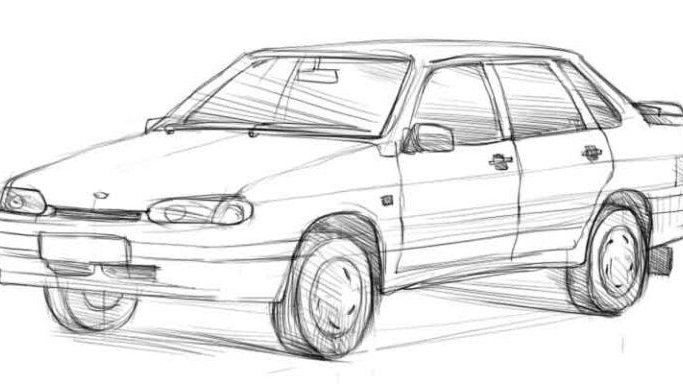 ВАЗ 2115 рисунок