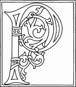 Заглавные буквы для раскрашивания