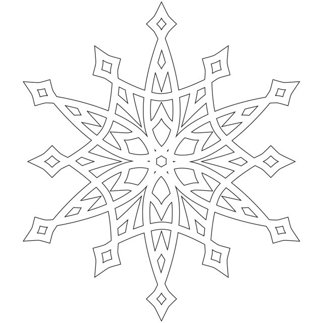 красивые сложные снежинки