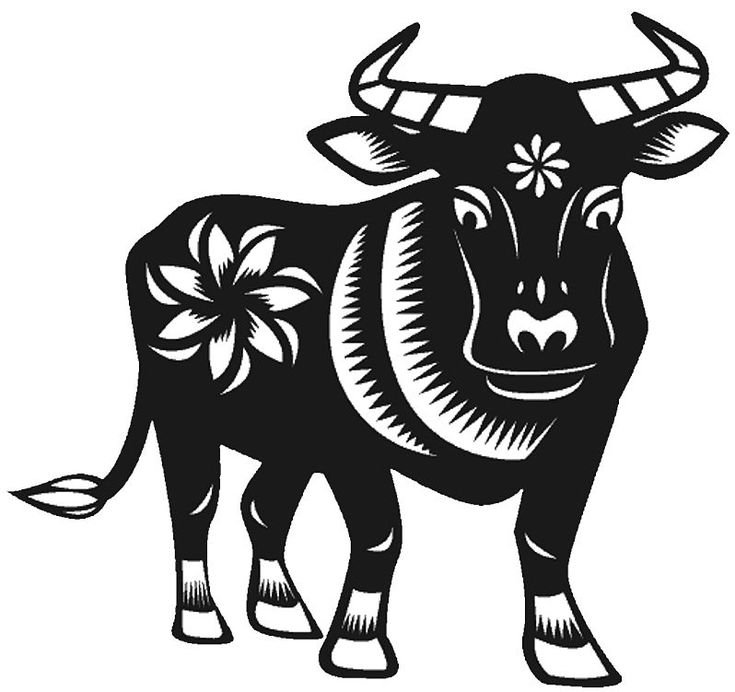 Трафарет быка