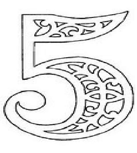 Трафарет "цифры"