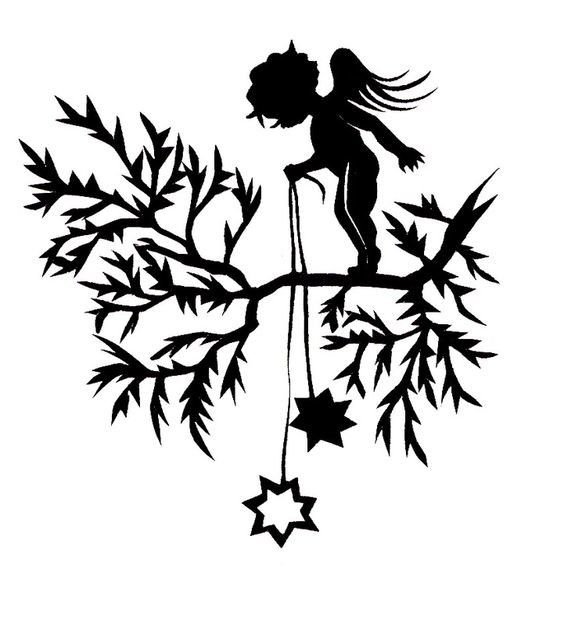 Силуэтные вытынанки