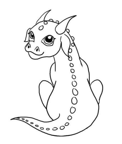 Раскраска дракон