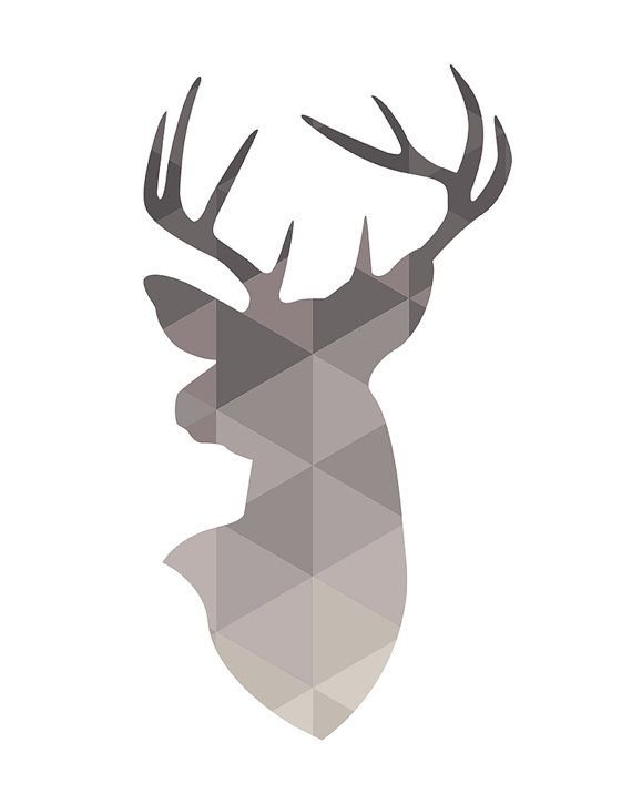 Стилизованная голова оленя