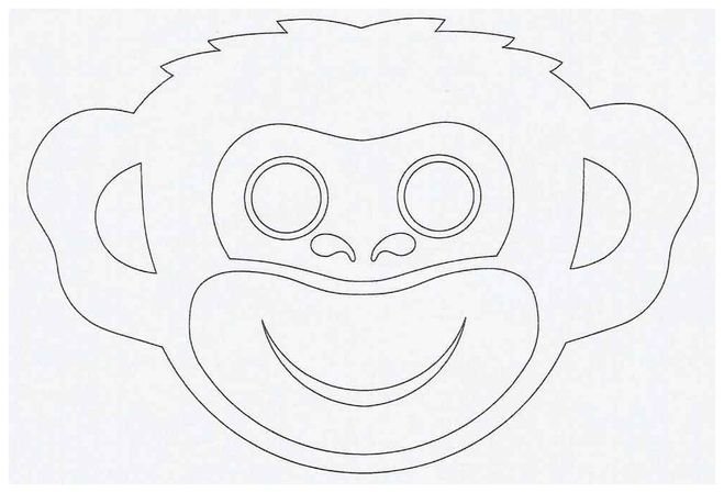 Трафарет маски для лица