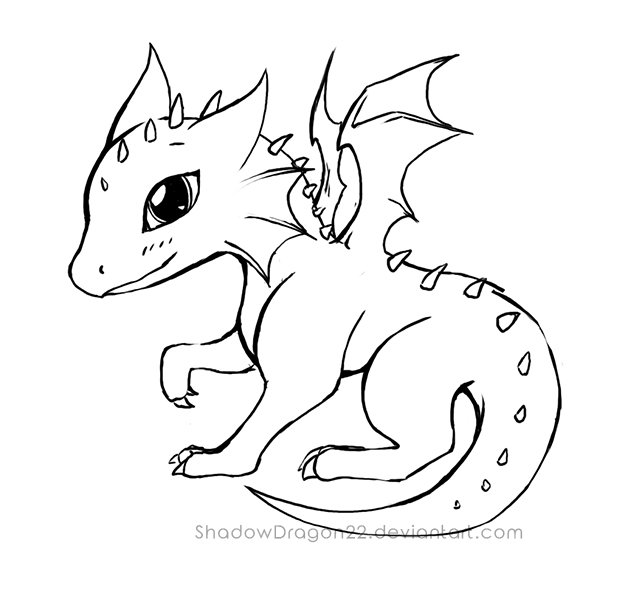 Раскраска дракон