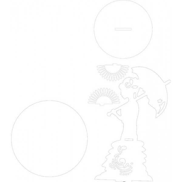 Салфетница из фанеры чертежи