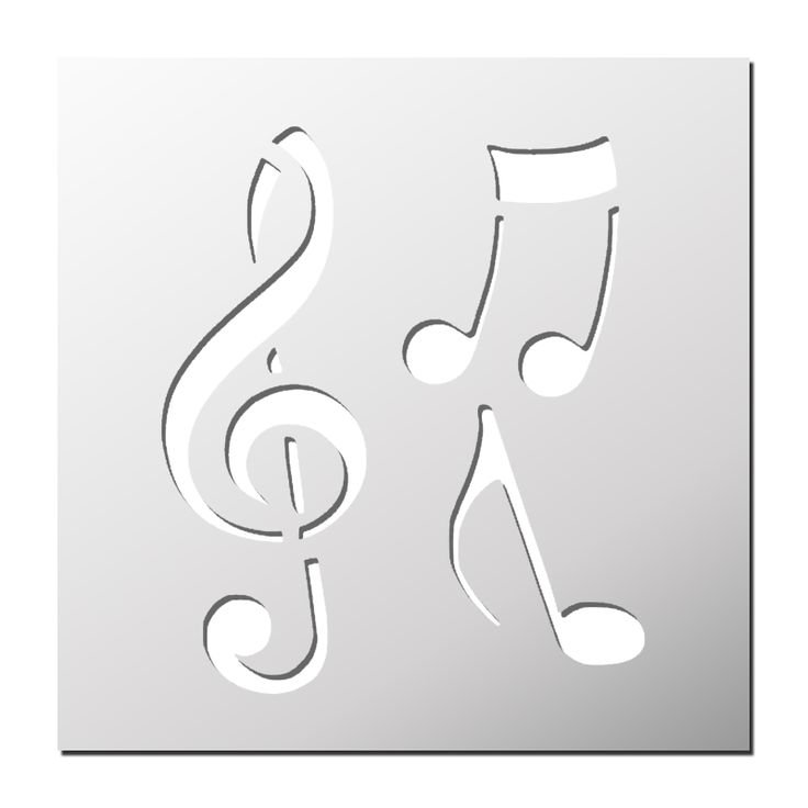 Трафарет музыкальной Ноты