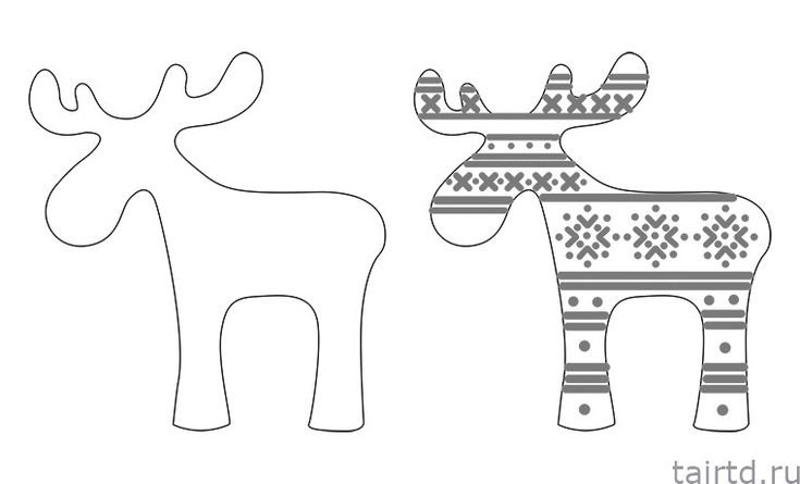 Фигурка оленя для вырезания